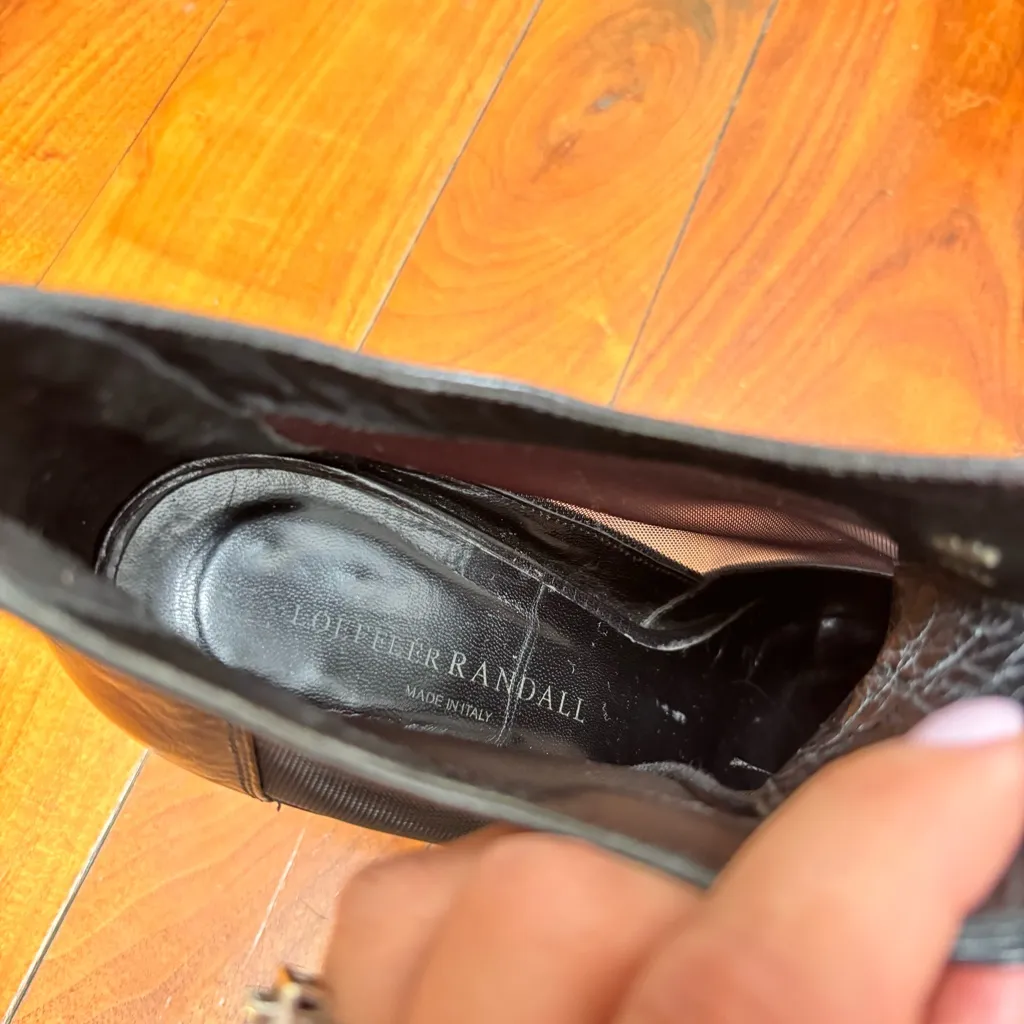 Loeffler Randall Georgia Leather & Mesh Lace-Up Heeled Black Bootie 9.5 - Image 7