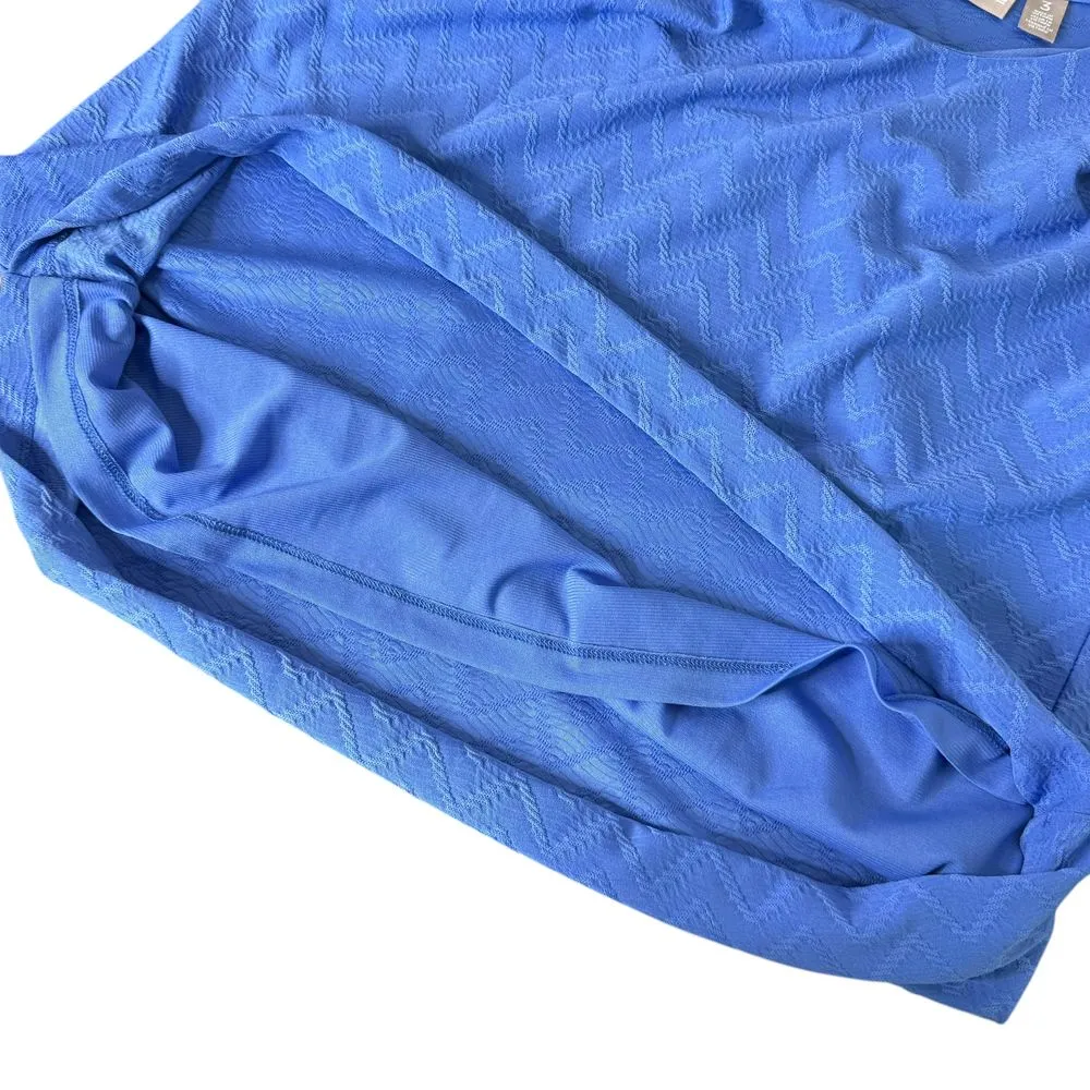 Chico's 3 Blue Sleeveless Scoop Neck Chevron Pattern Top Size XL Capsule‎ - Image 7