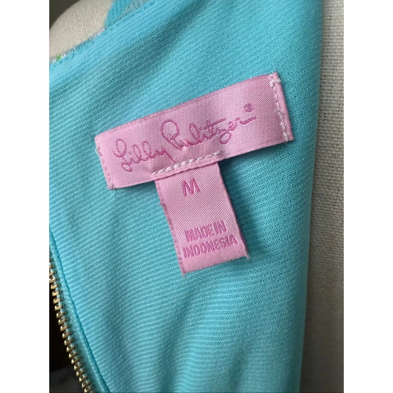 Lilly Pulitzer Kent Drop Waist Seaspray Knit Dress Size M - Image 9