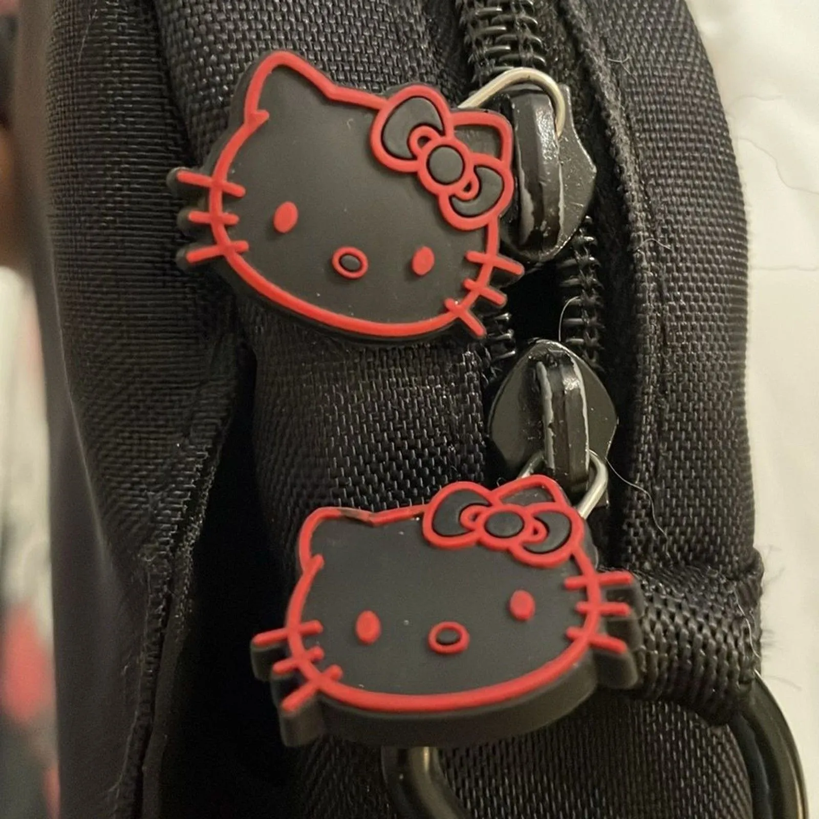 Hello Kitty Black  Laptop Case Messenger Bag Shoulder Strap 2011 - Image 9