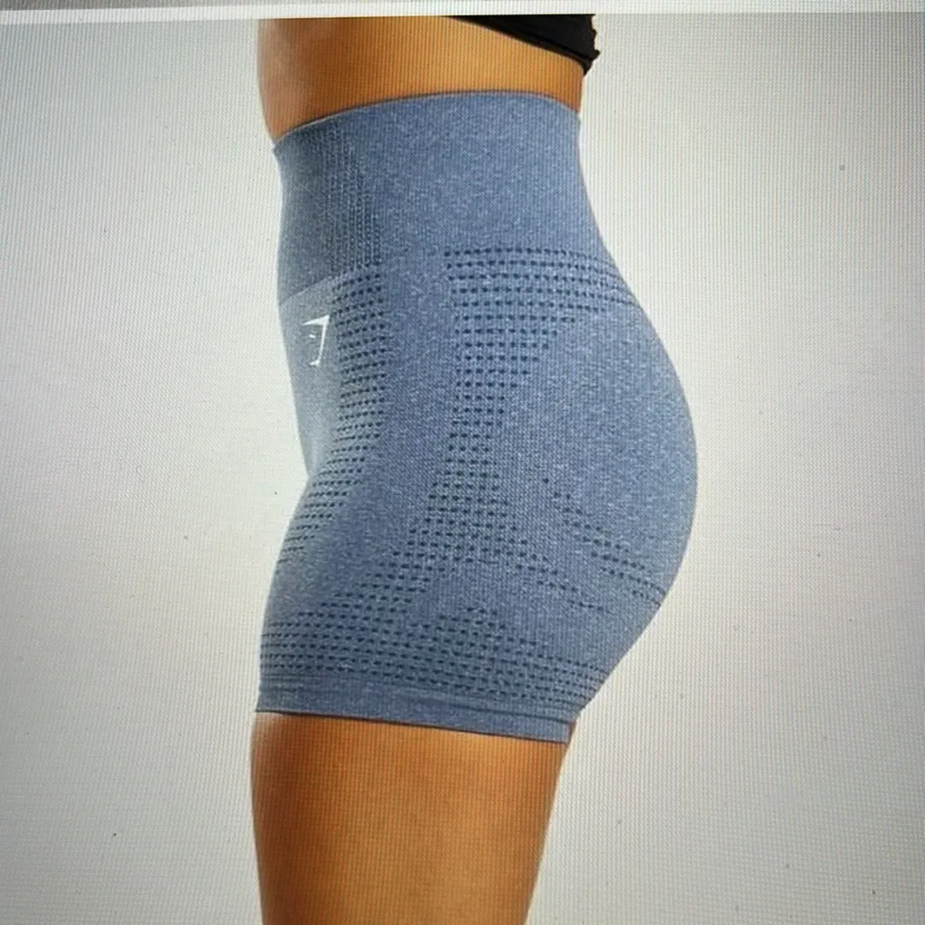 Gymshark Women’s Heather Blur Biker Shorts - Image 4