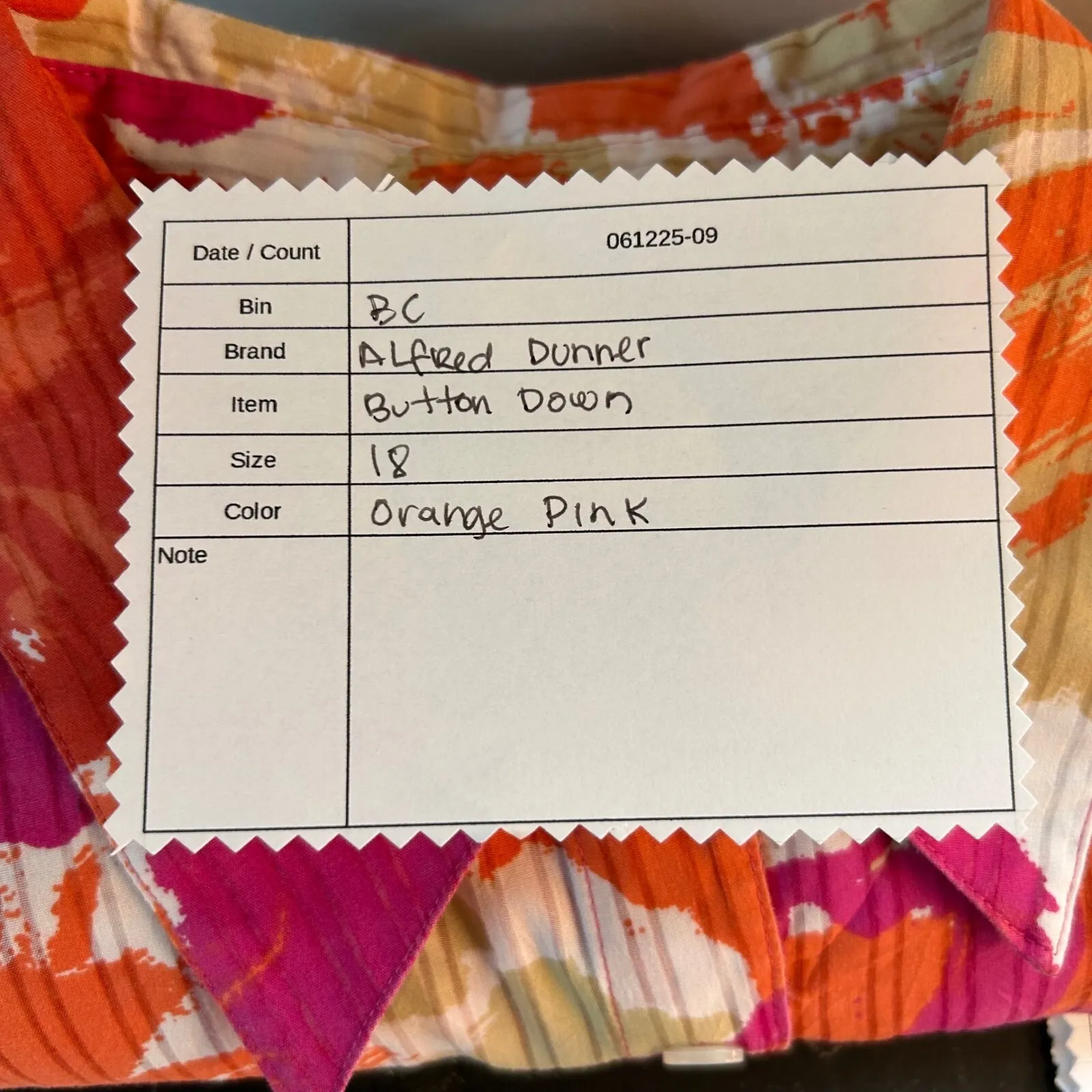 Alfred Dunner Womens Button Up Top Size 16 Tunic Floral Maximalist Eclectic Work - Image 11