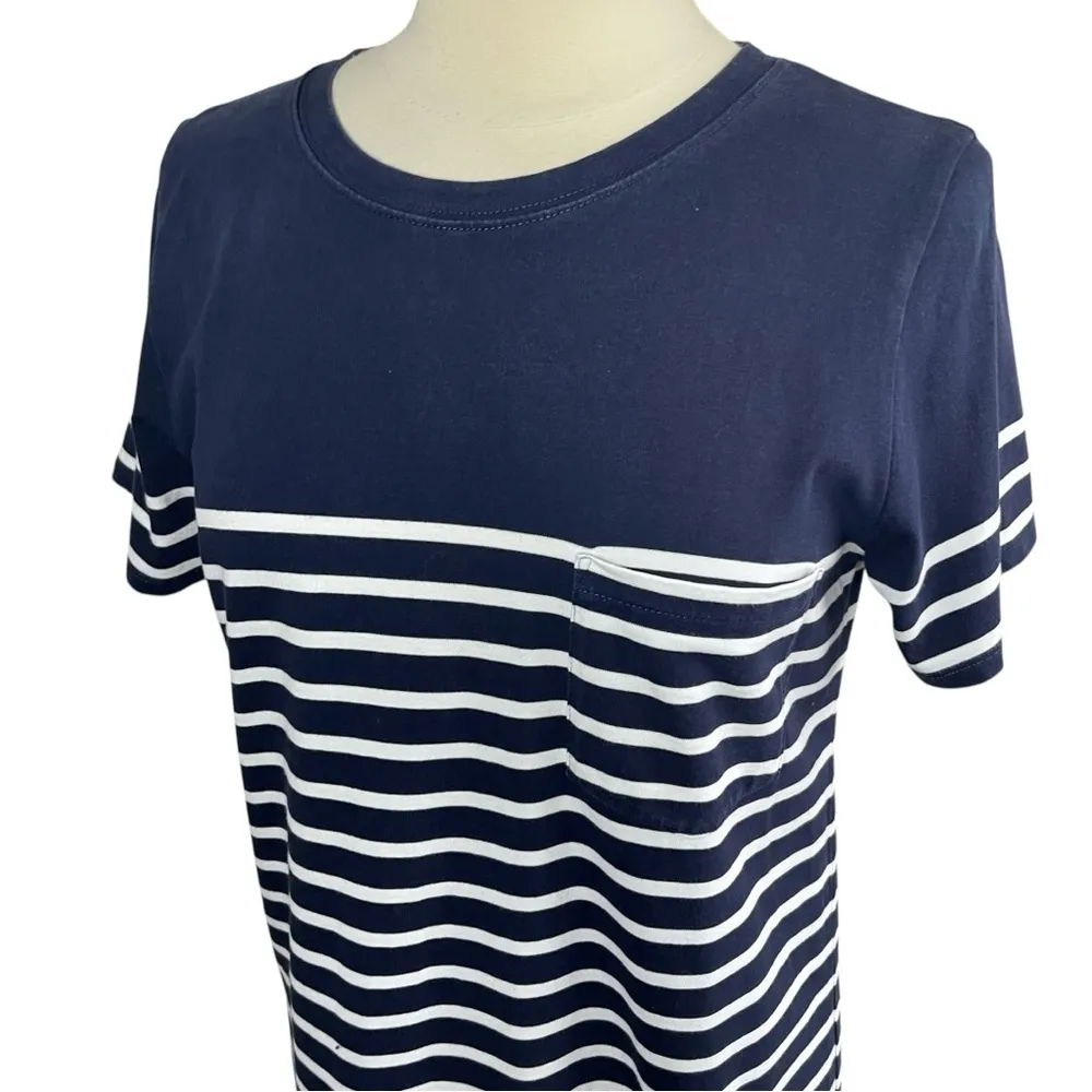 J.CREW T-Shirt Dress in Nautical Stripe, Medium - Image 5