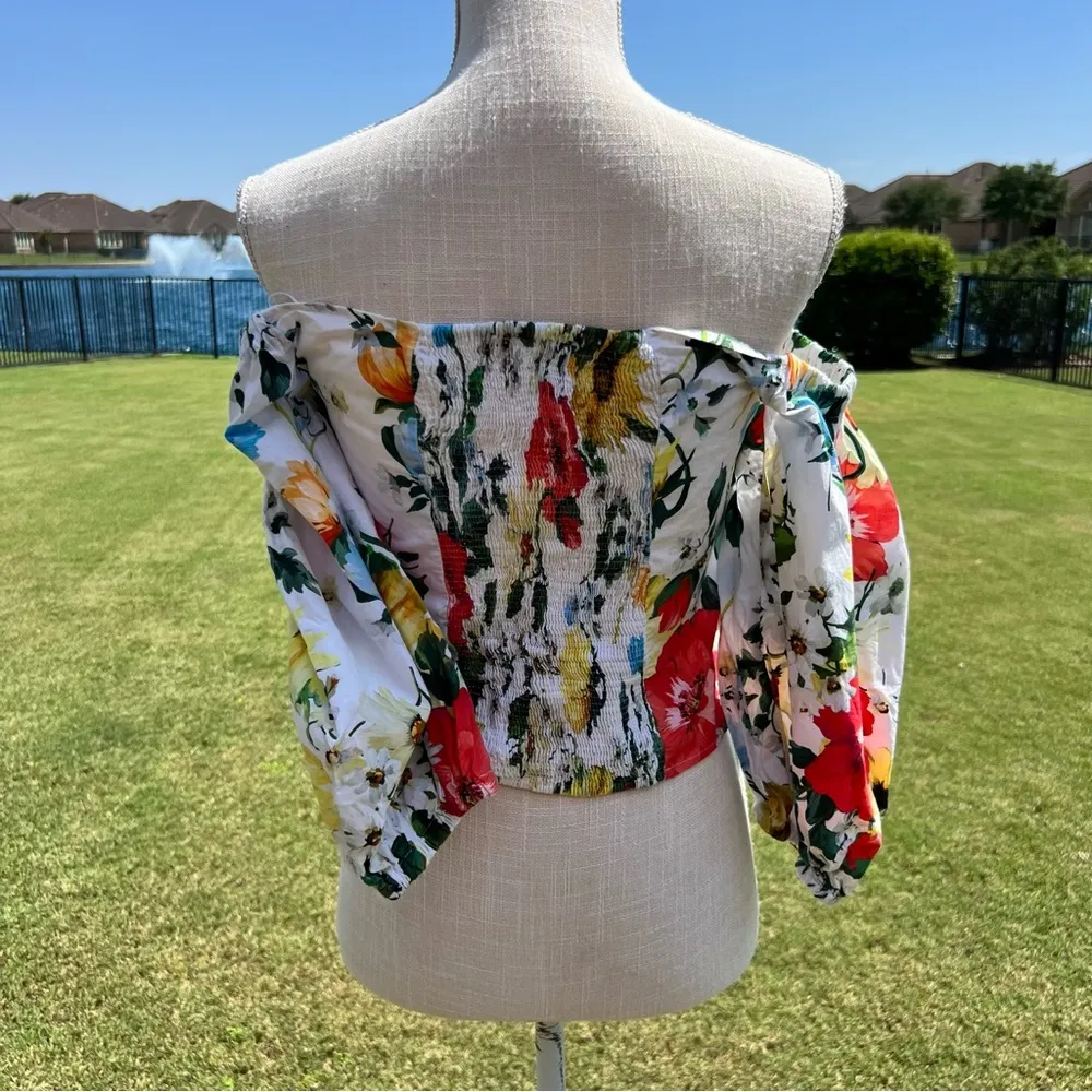 Zara Floral  Women's multicolor Top - Image 7