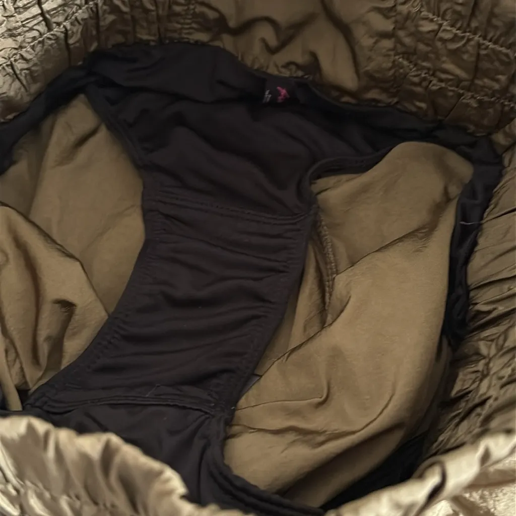 FREE PEOPLE MOVEMENT The Way Home Shorts High Rise Running Olive Green Size S - Image 7