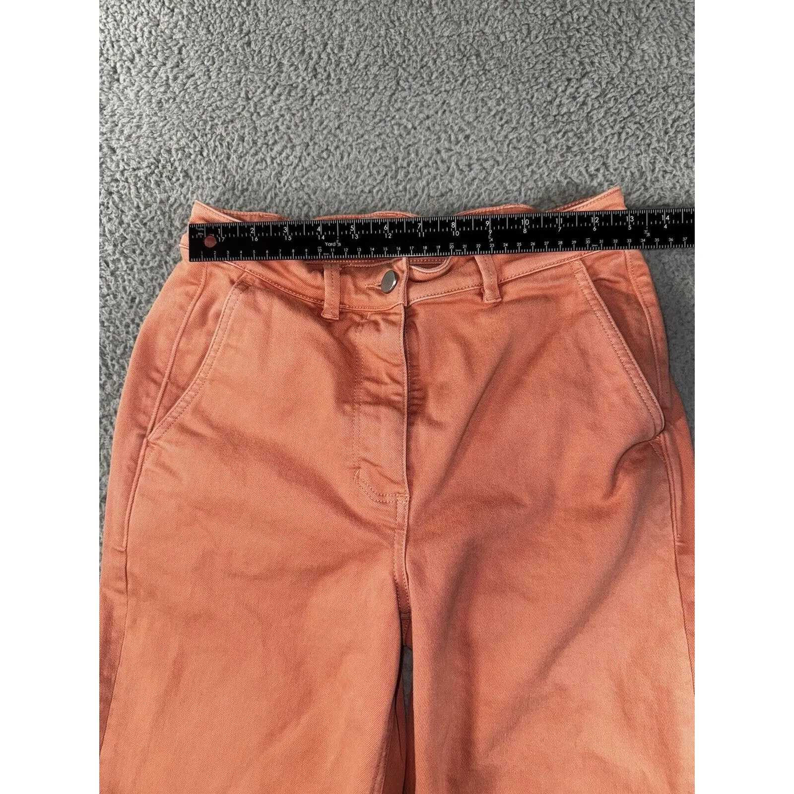 Everlane Pants Women 6 Wide Leg Mid Rise Coral‎ - Image 3
