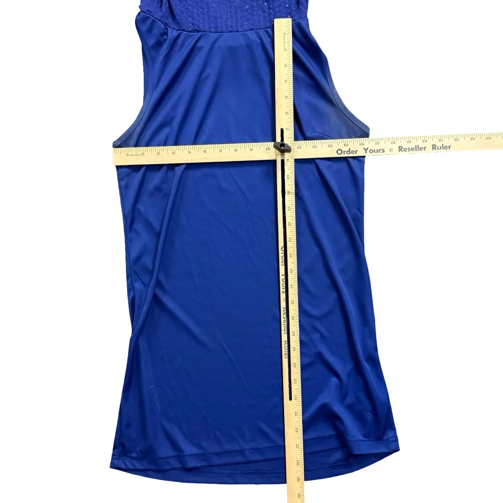 Free People Deep Sea Blue Purple Chrysallis Beaded Sequin Kaftan Mini Dress XS - Image 10