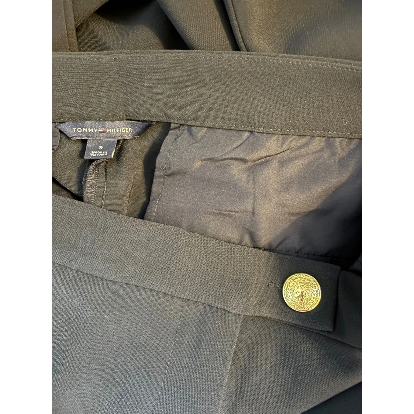 Tommy Hilfiger Navy Blue Flare Dress Pants – Size 8 - Image 7