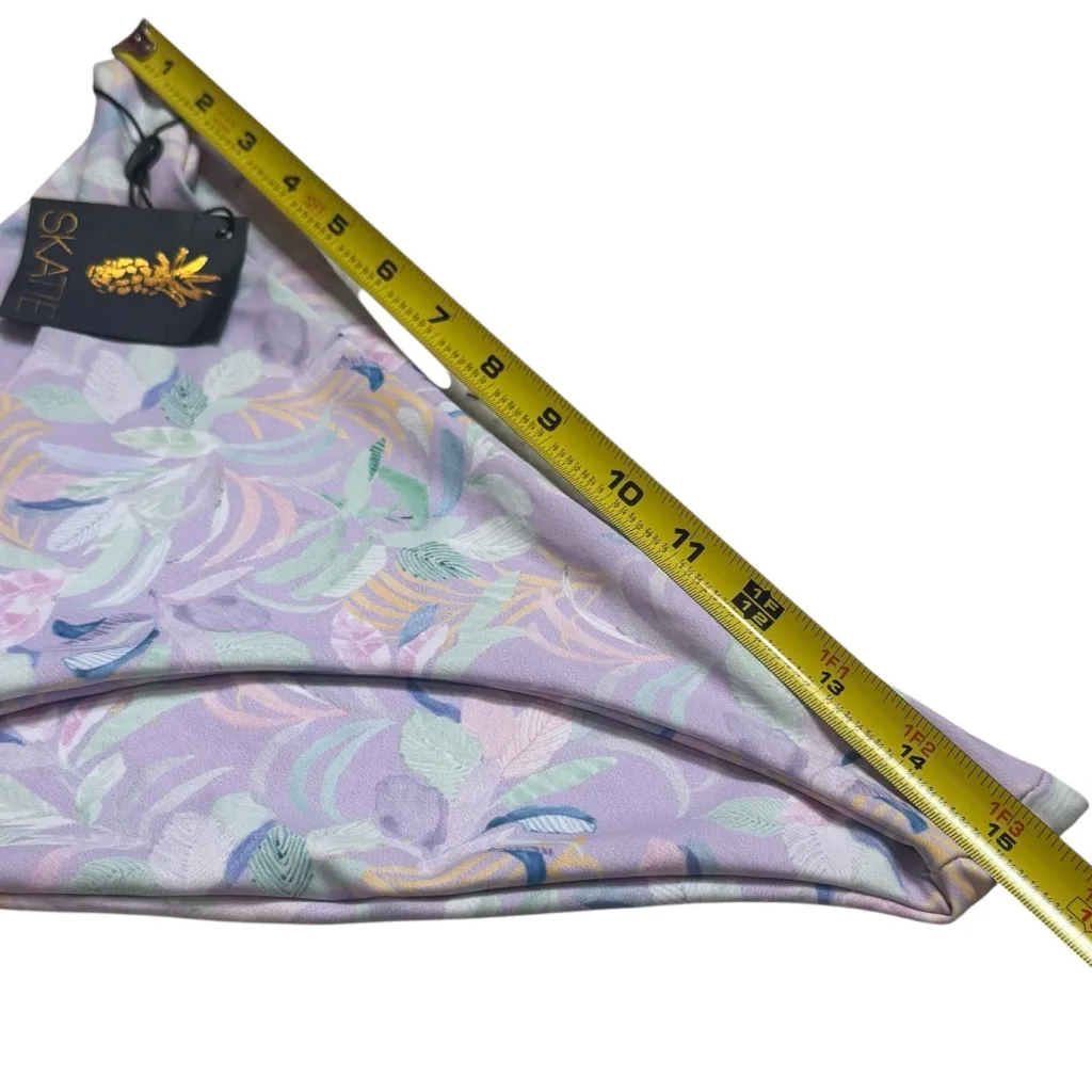 NEW Skatie Pastel Marble Watercolor Bikini Resort Vacation Beach Top XL Bottom L - Image 10