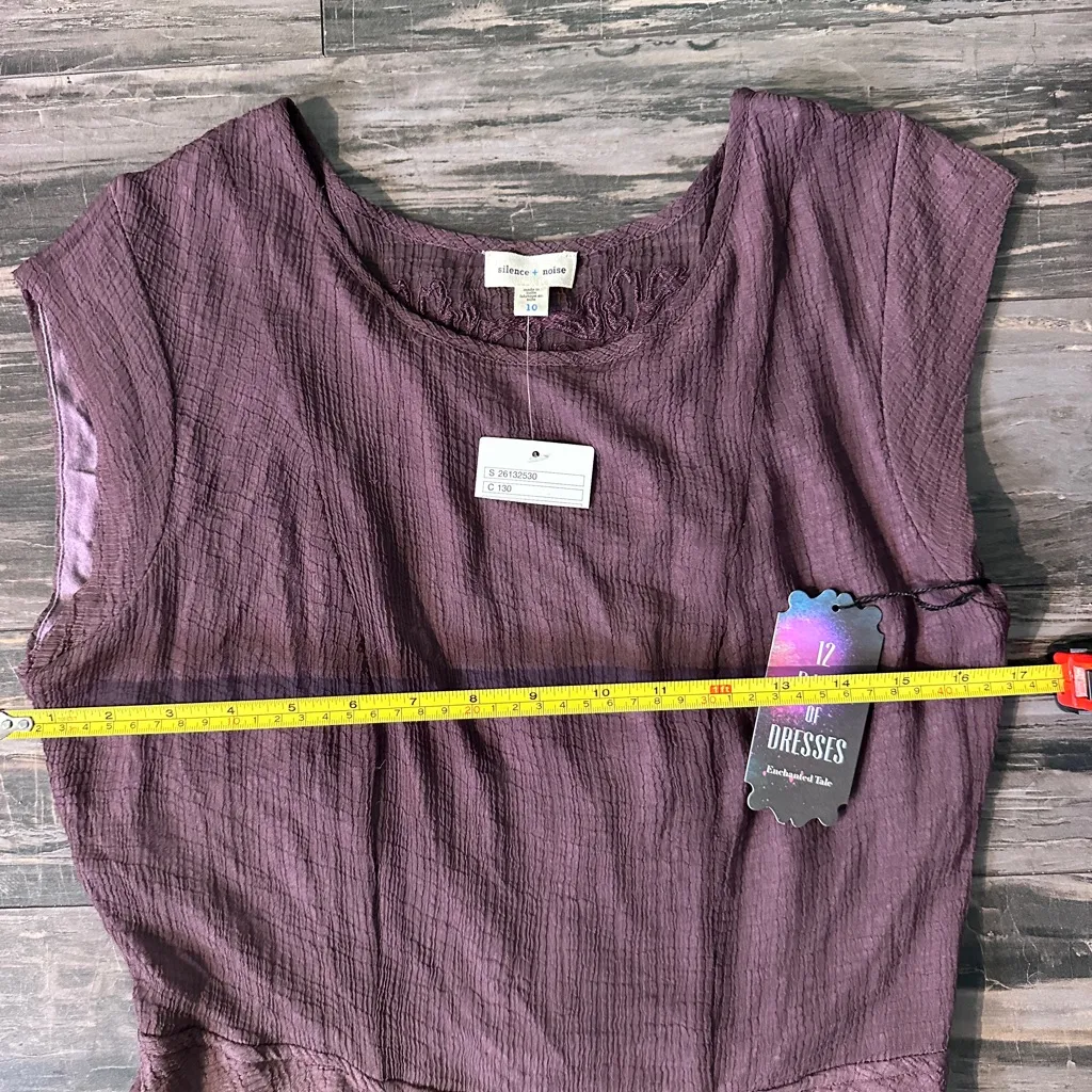 NWT Urban Outfitters Silence + Noise twinkle embroidered‎ Dress Fairy sz 10 - Image 8