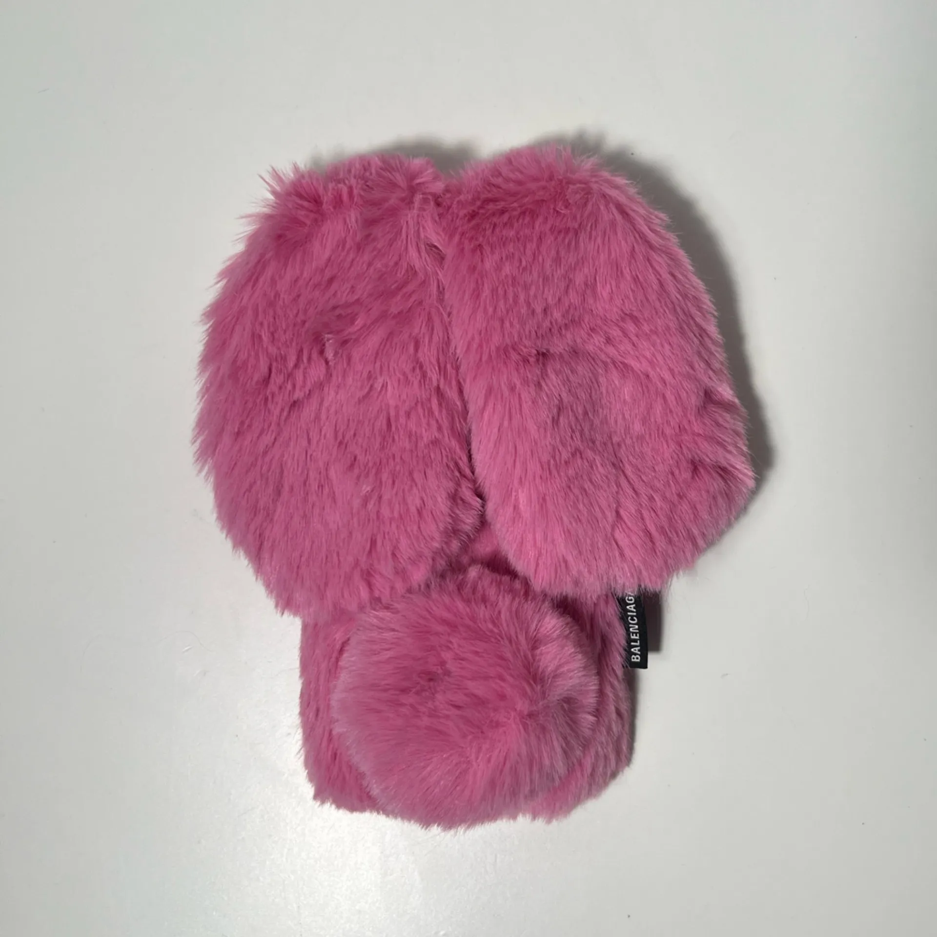 Balenciaga Fluffy Bunny Ears Crossbody iPhone 12 Cell Phone Case - Image 8