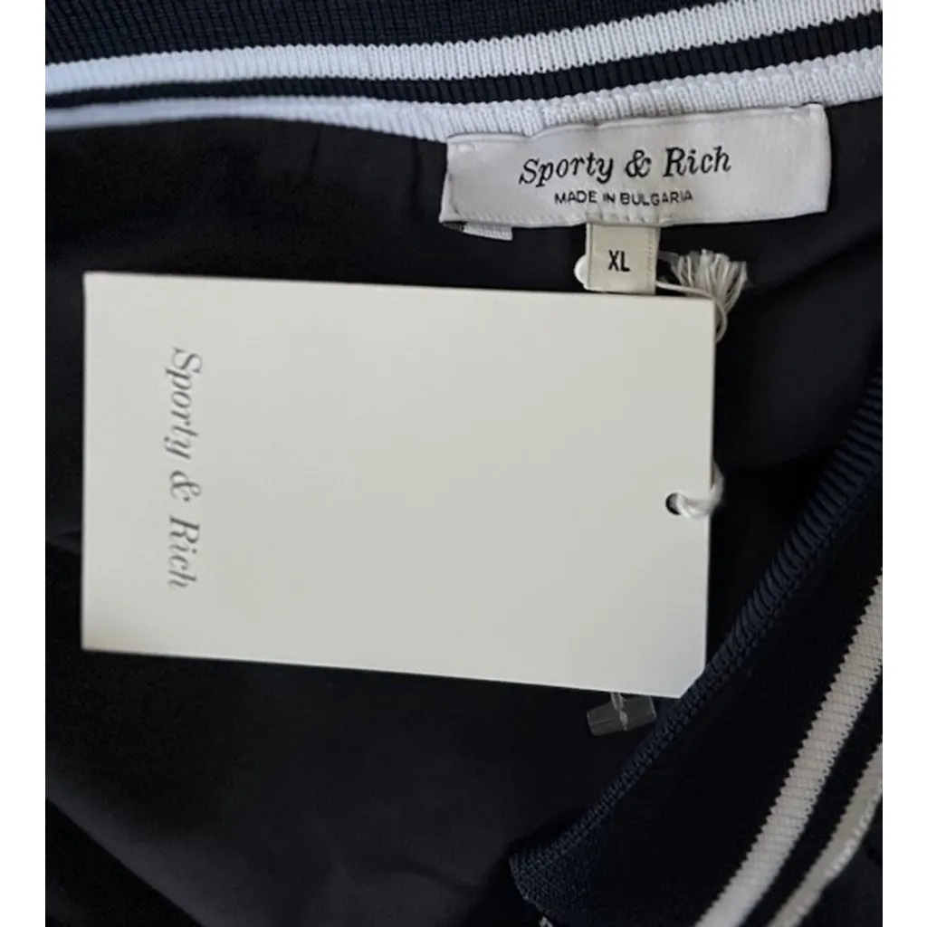 Sporty & Rich Abigail Wool Pleated Skirt Navy Size XL Old Money Prep Academia Blue - Image 10