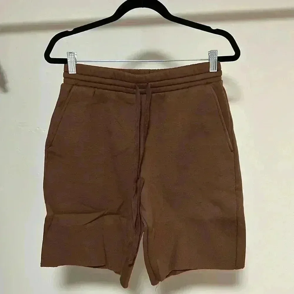 Fleece basketball shorts Brown - Image 2