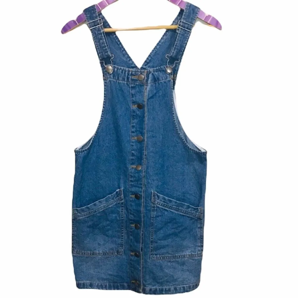 Coco + Jaimeson Denim Jumper stripe Dress - Image 3