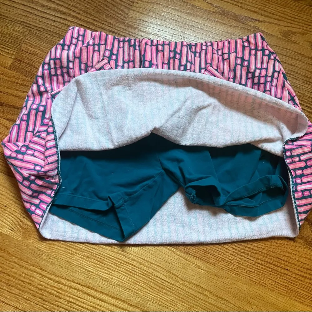 Lilly Pulitzer skort Madison mandevilla pink slathouse stripe size small - Image 5