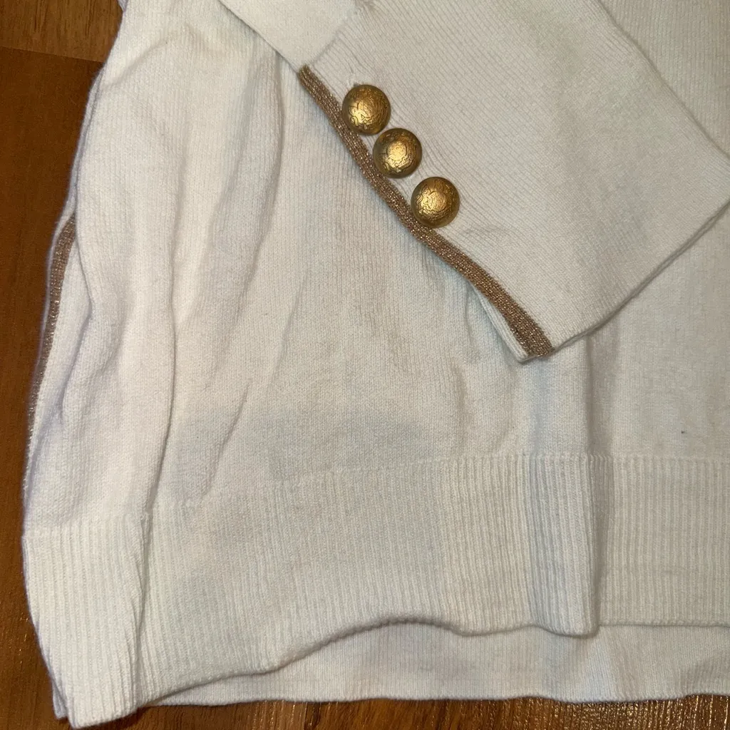 Riley & Rae sweater size‎ large gold detail accents business casual, glam - Image 3