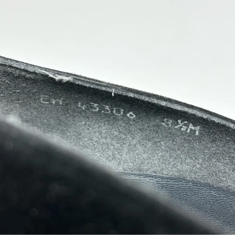 STUART WEITZMAN black suede, snakeskin, peep toe heels, made in Italy, size 8.5 - Image 8