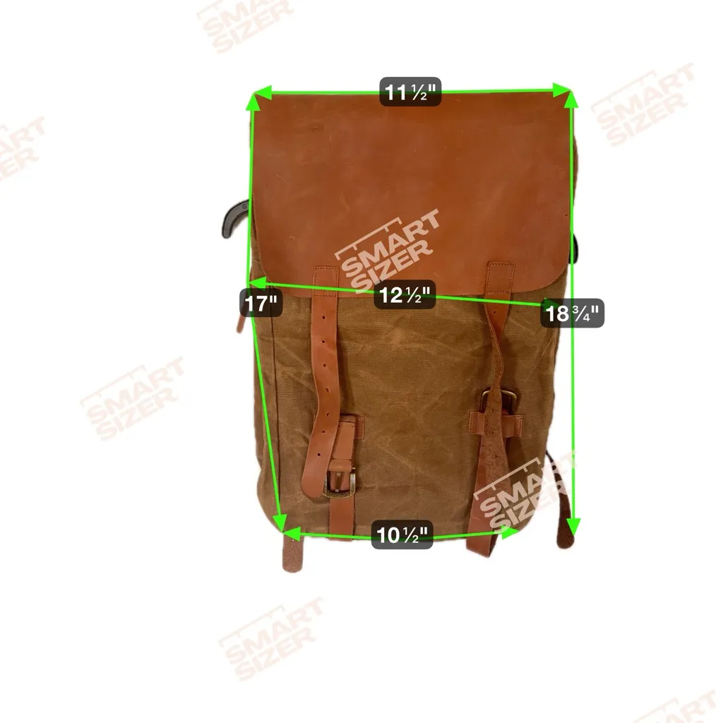 Arjun Canvas Backpack Brown - Image 5