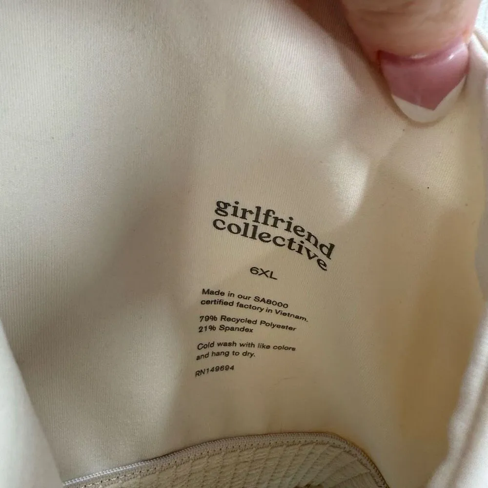 Girlfriend Collective Women’s 6X Cream Tommy Sports Bra - Image 2