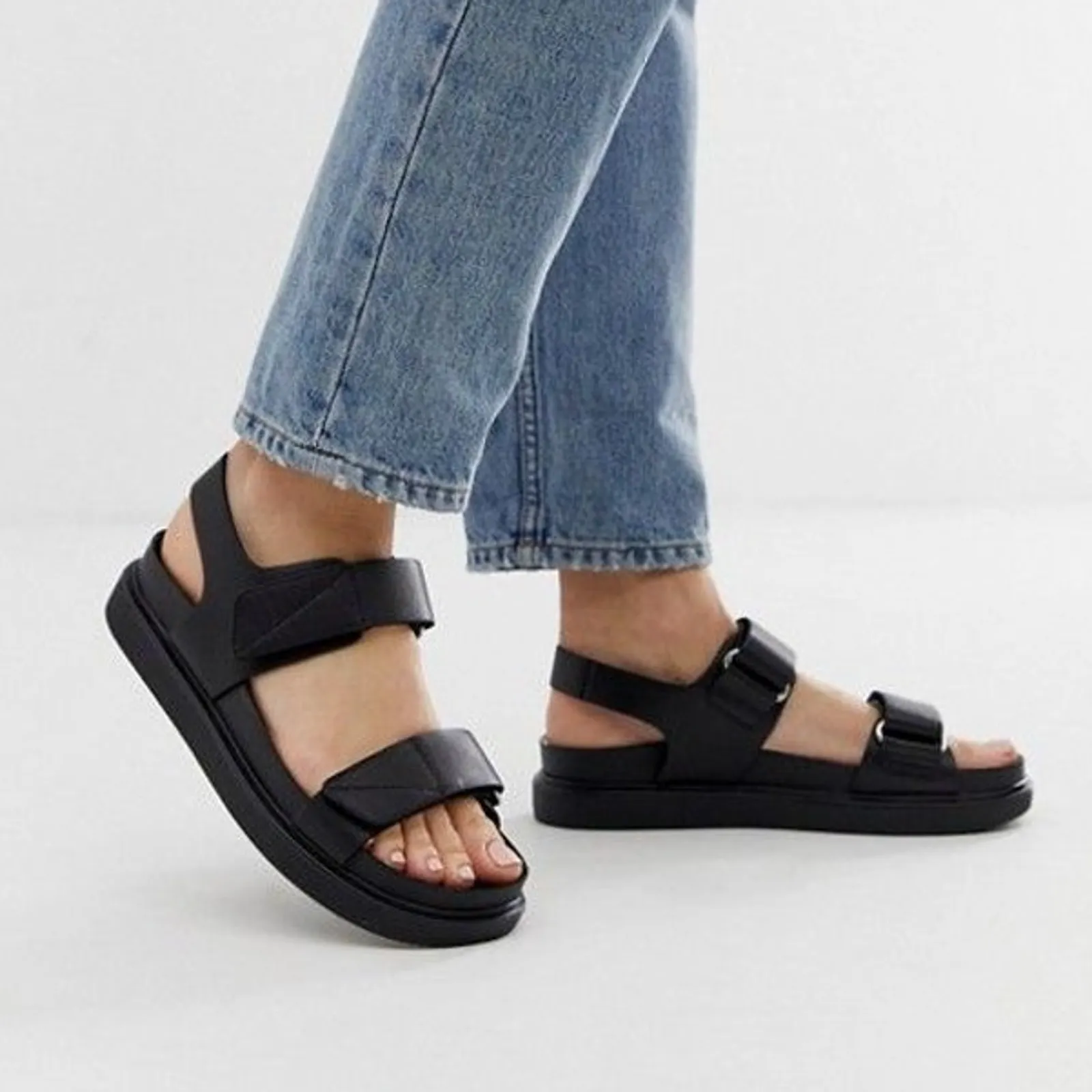 Vagabond Erin Black Double Strap Sandal Size 41 - Image 4