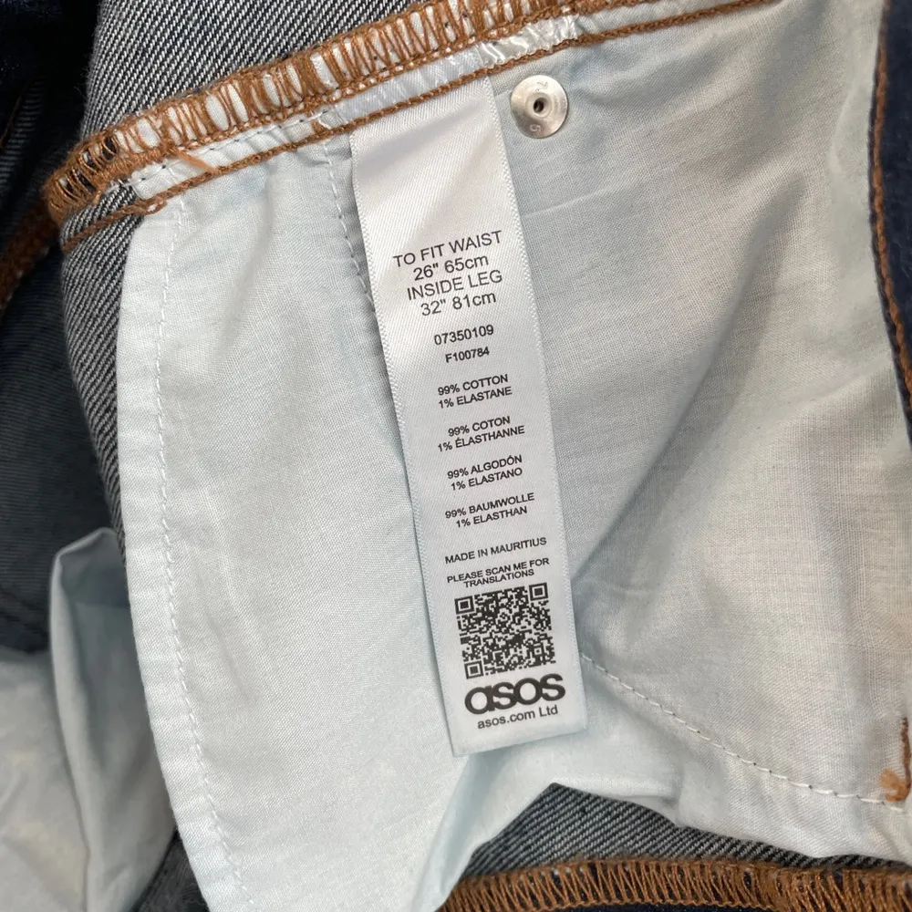 ASOS Denim Medium Dark Wash High Waist Skinny Jeans Women’s Size 26 - Image 6