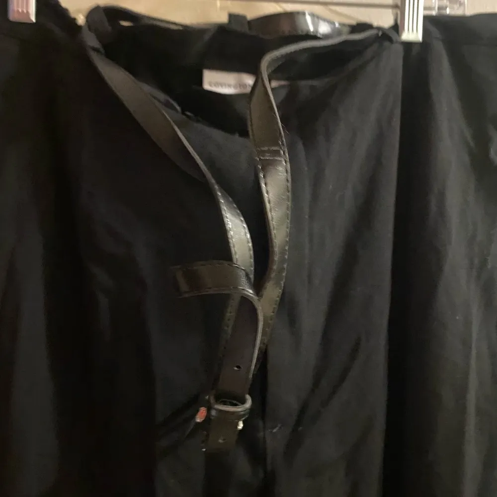 Covington women’s Black Dressy Pants w/ Belt 16W waist 36” 38” inseam 28” NWT - Image 5