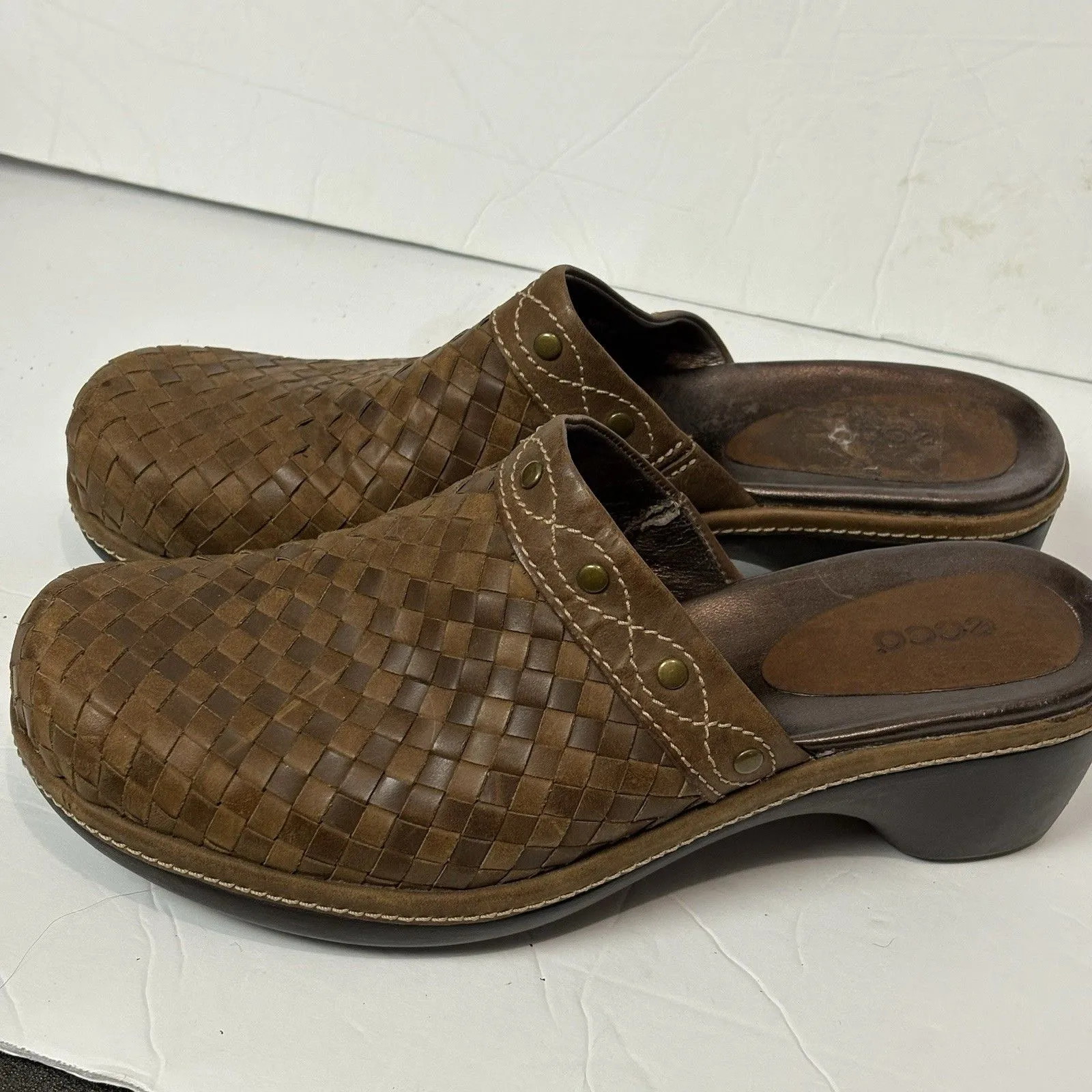 ECCO Leather Mules Women’s 39 (US 8 - Image 4