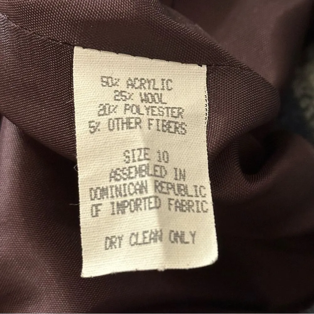 Casual Corner Vintage Women’s Size 10 Blue Aztec Southwestern Blazer Jacket - Image 7