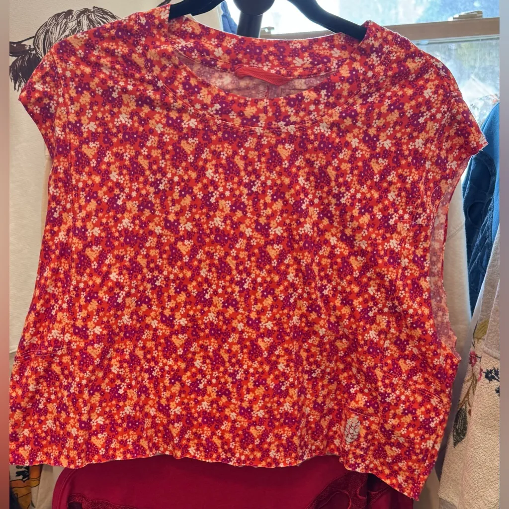 NWOT Free People FP Movement Inspire Printed Tank - Scarlet Combo - XS - Image 8