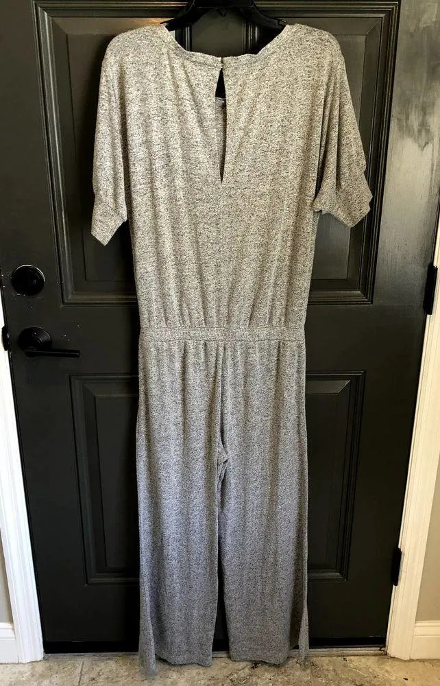 lou & grey gray drop waist jumpsuit size XS extra small - Image 2