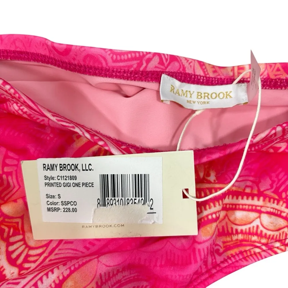 Ramy Brook NWT Gigi Seashell Pink Cut Out Strapless Bandeau One Piece Swimsuit S - Image 8