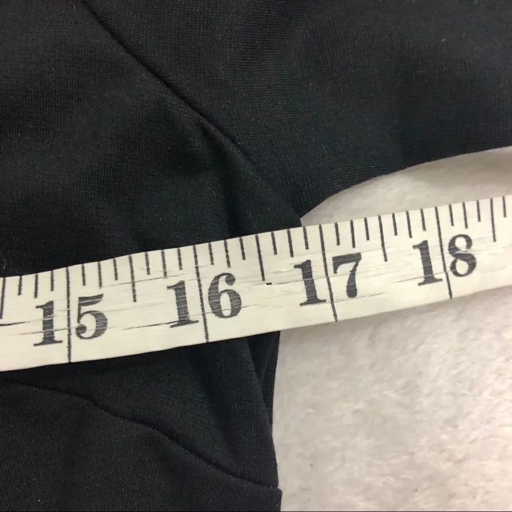 Carmen Carmen Marc Valvo Black Cut Out Dress 4 MIDI Fitted‎ - Image 4