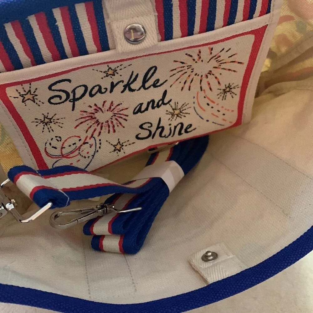 New Brighton Red White and You mini tote shoulder bag hearts cute kawaii purse m - Image 10