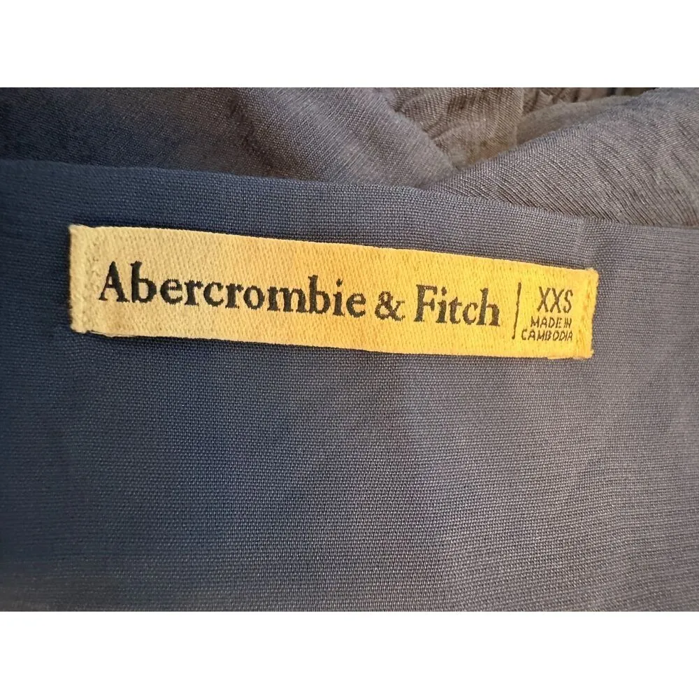 Abercrombie & Fitch Baby Doll Dress in Royal Blue Size XXS - Image 6