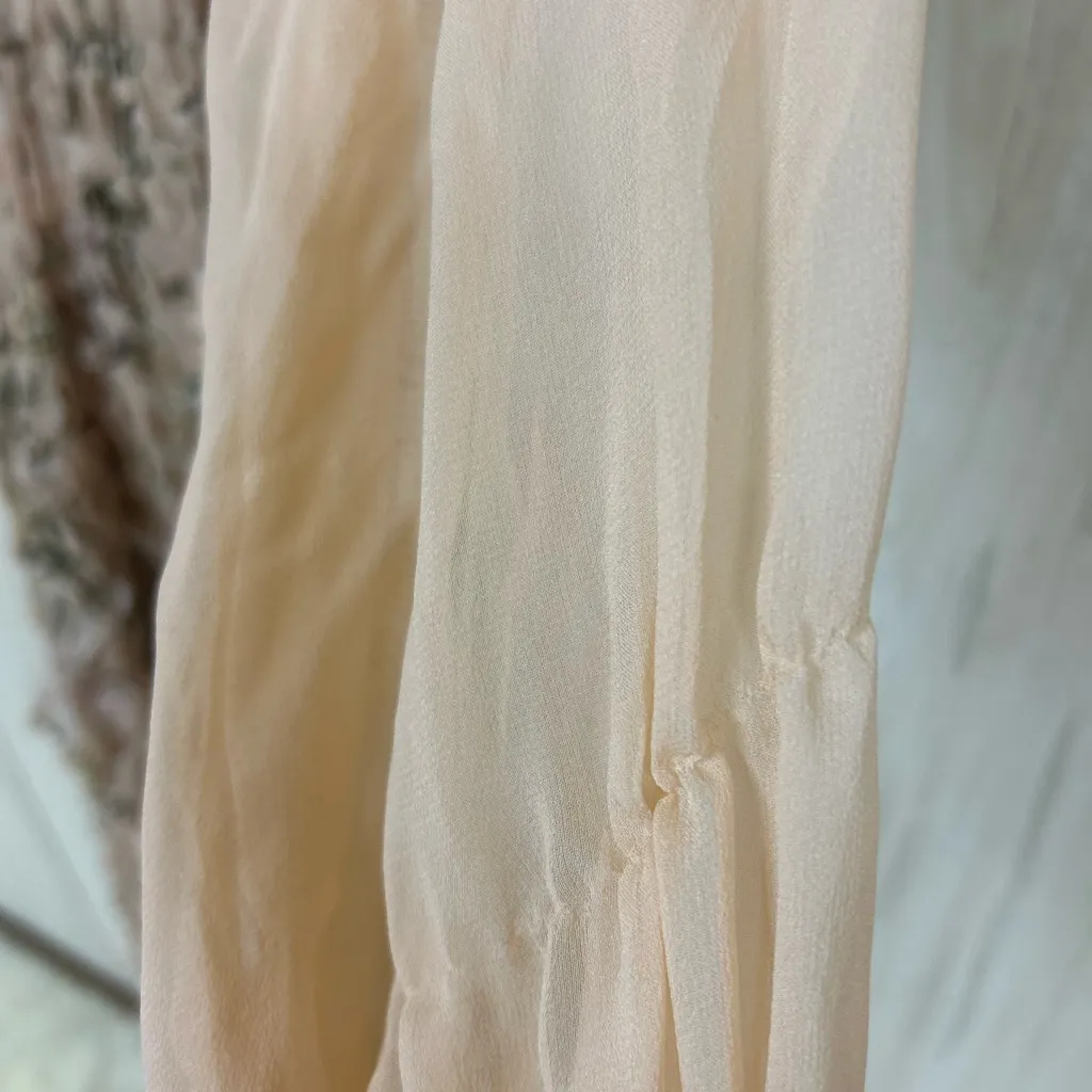 Zimmermann Maples Floral Silk Tiered Gown with 3D Appliqué Petals & Ruffles - Image 5