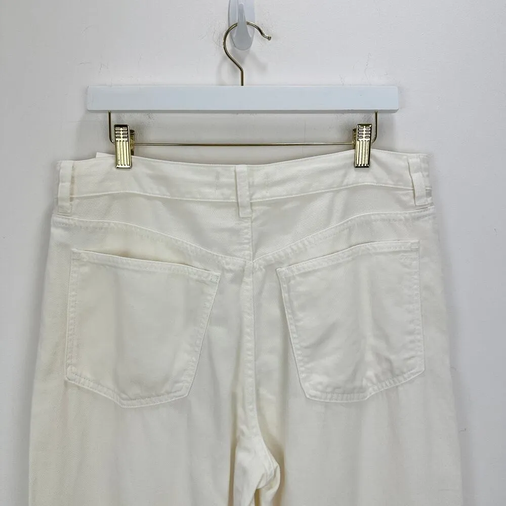 Madewell Low Slung Baggy Jean Airy Denim Vintage Canvas White Relaxed US 29 NWT - Image 12