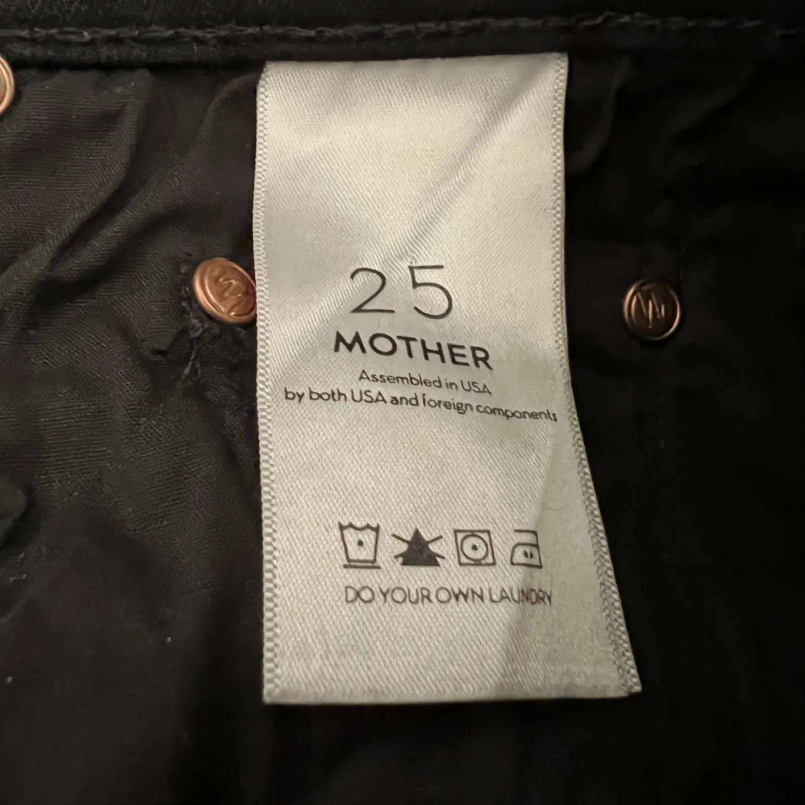 Mother Insider Crop Step Fray jeans in Guilty Racer black size 25 DR - Image 10