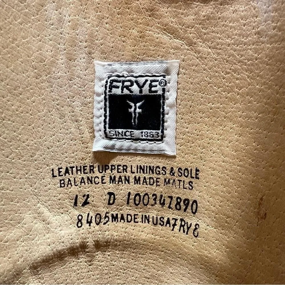 Vintage Frye 8405 Campus 12D Brown Leather Tall Riding Boots Western Women's 13 - Image 10