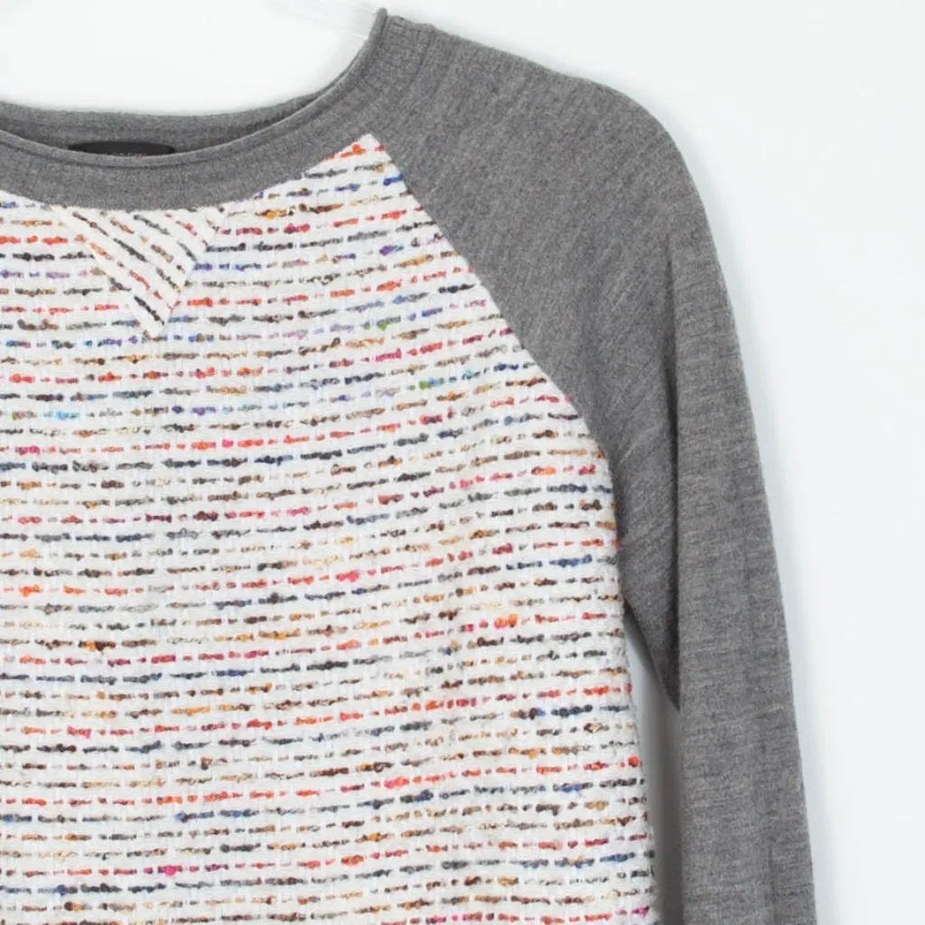 J. Crew Womens Tweed‎ Wool Blend Pullover Crewneck Sweater Size Medium Preppy - Image 2