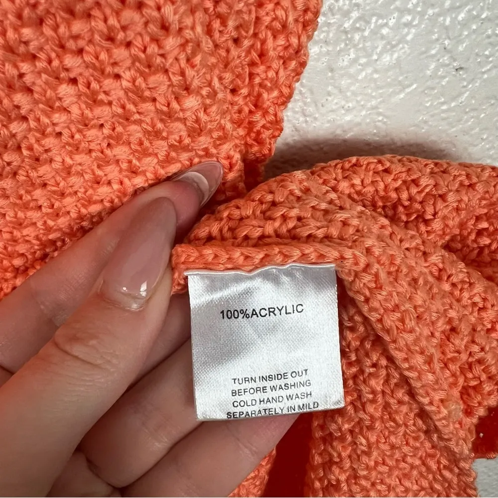 Sabo Skirt Orange Dani Skirt Turtleneck Sweater High Low Dress Size XS - Image 3