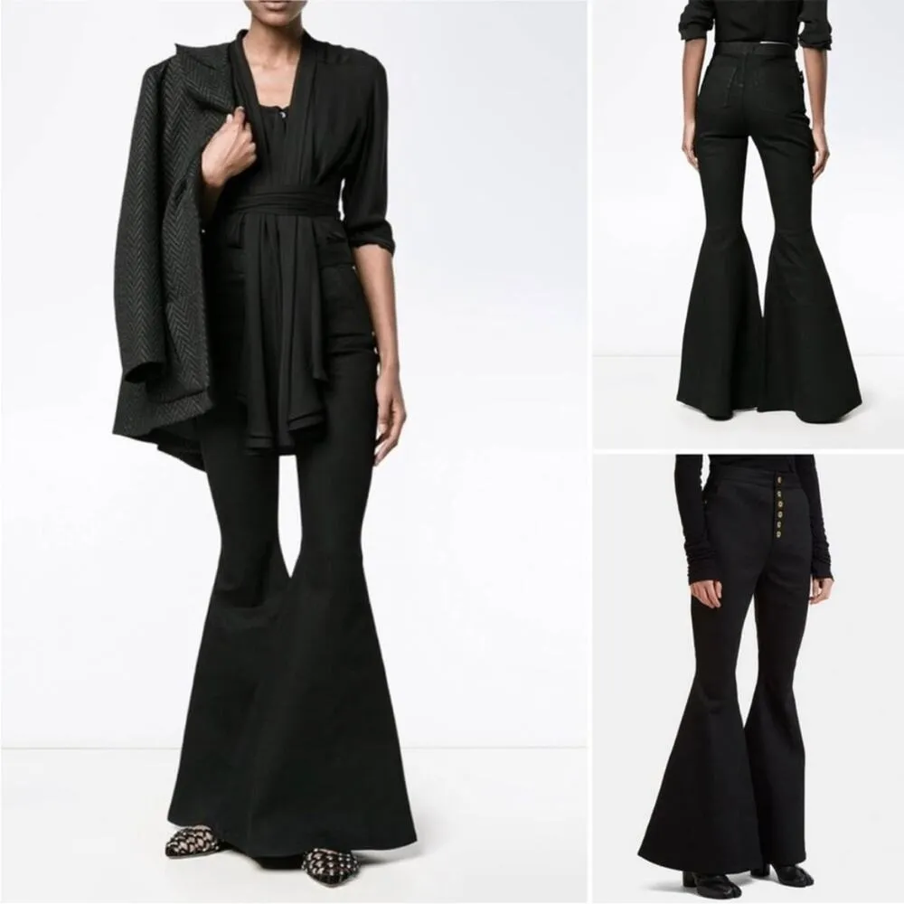 Ellery ophelia wide leg flare black Sz 27 - Image 3