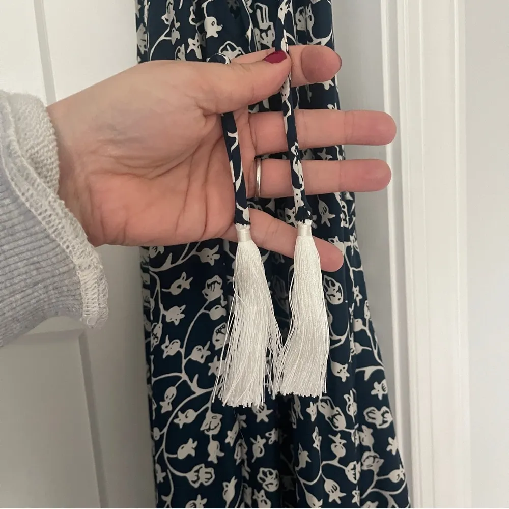 Natalie Martin Marlien Maxi Silk Dress Pomegranate Indigo - Image 4