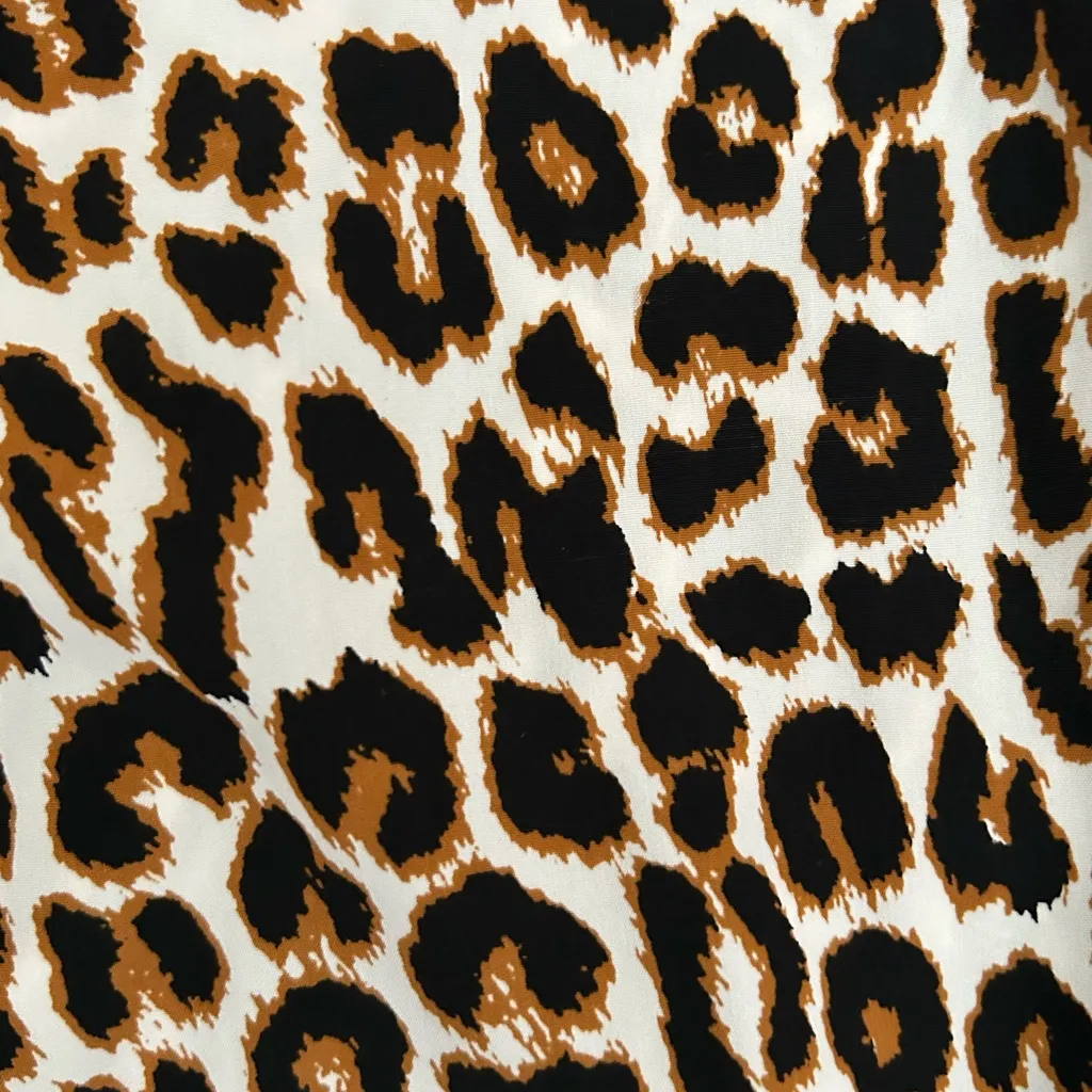 EXPRESS  Leopard Print Bomber‎ Jacket - Image 5