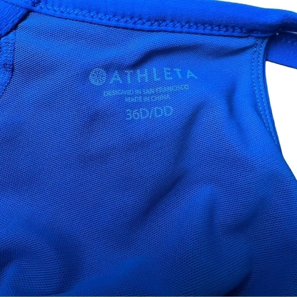 Athleta Swim Set Yacht Blue Small Kata Surge Shorts & 36D/DD Twist Up Bikini Top - Image 6
