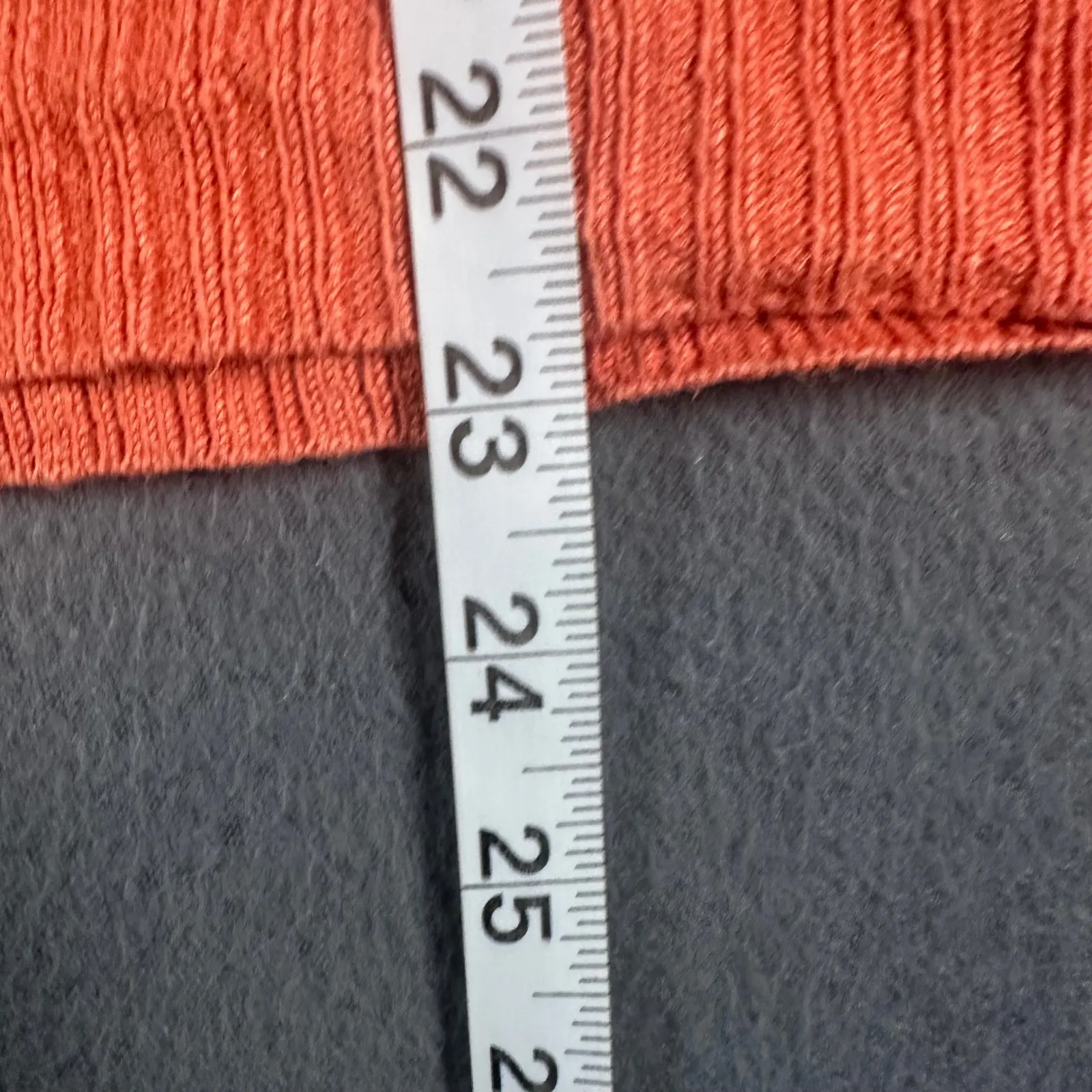 Eileen Fisher Oversized Sweater Womens L Orange Organic Linen Knit Crewneck - Image 9