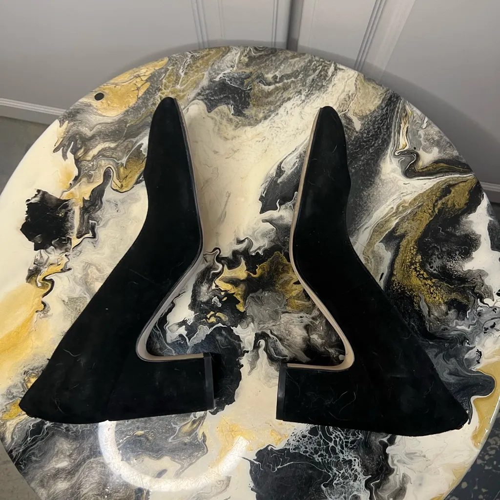 Sam Edelman Junie Black Suede Low Pump - Image 6