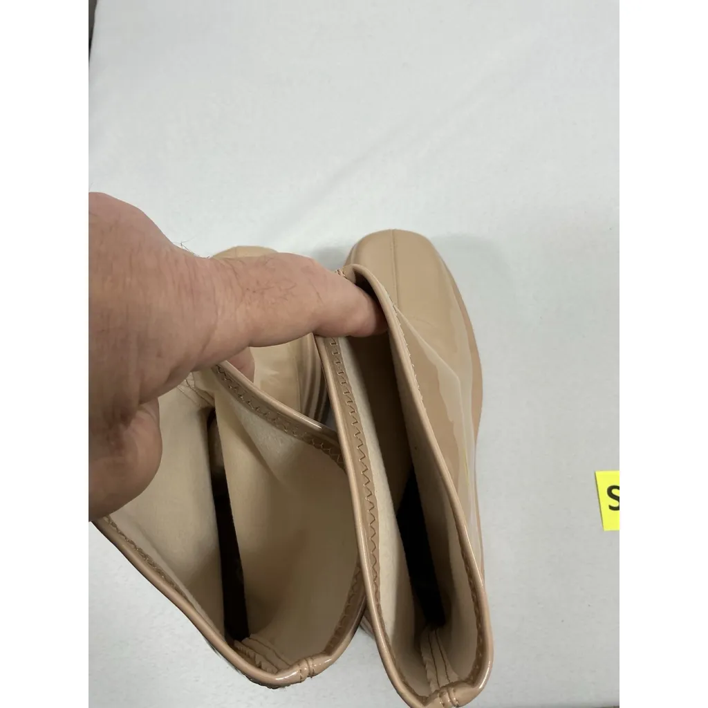 Womans Cape Robbin Pullon Chunky Ankle Boots 10 Tan Square Toe Retro Style NWOT - Image 6