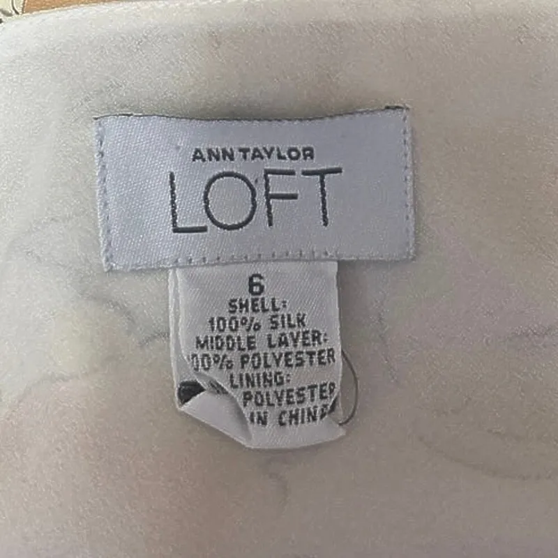 Ann Taylor LOFT Yellow 100% Silk Floral Sleeveless Cami Camisole Mini Dress 6 - Image 4