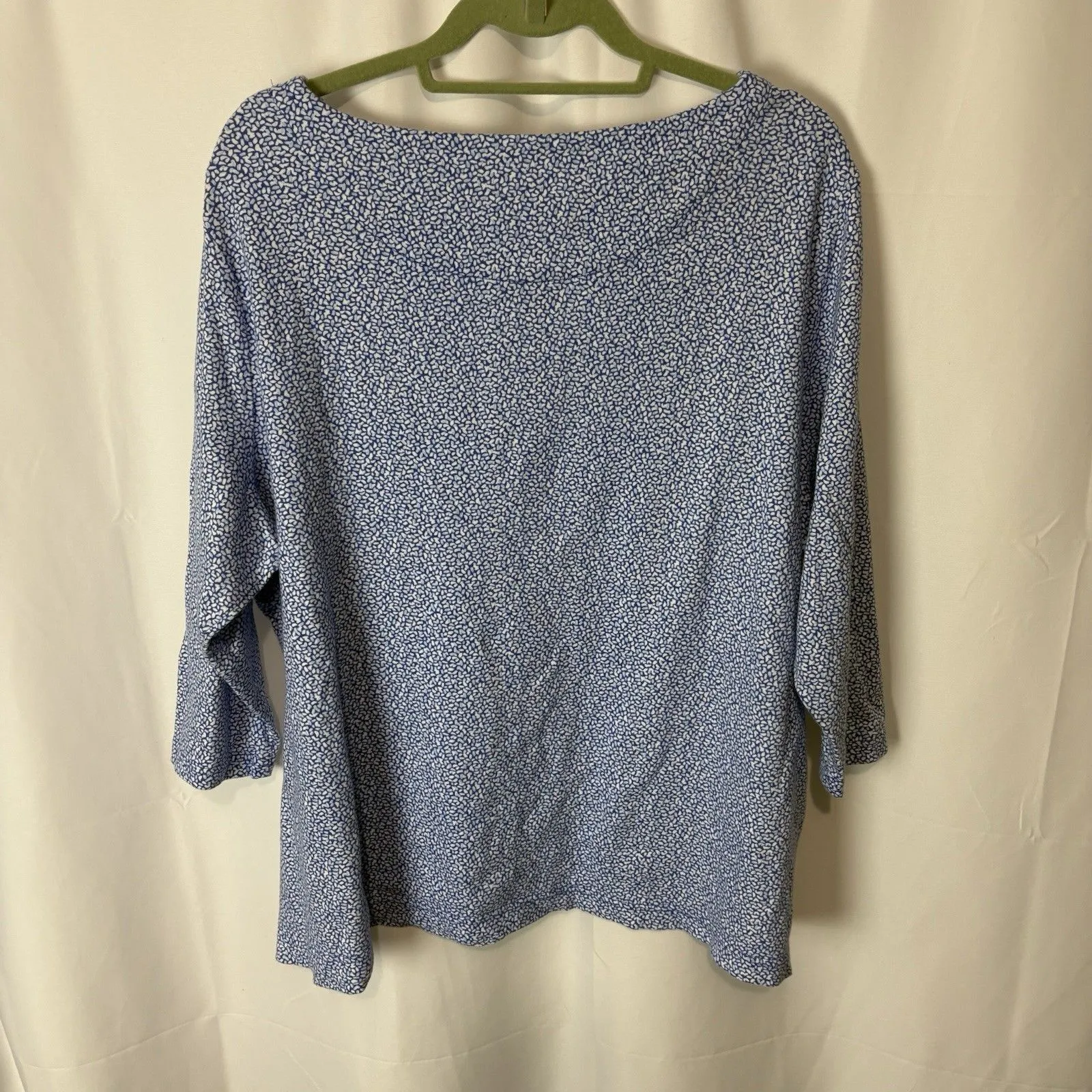 Croft & Barrow Women Geometric 3/4 Sleeve Boat Neck T - Image 5