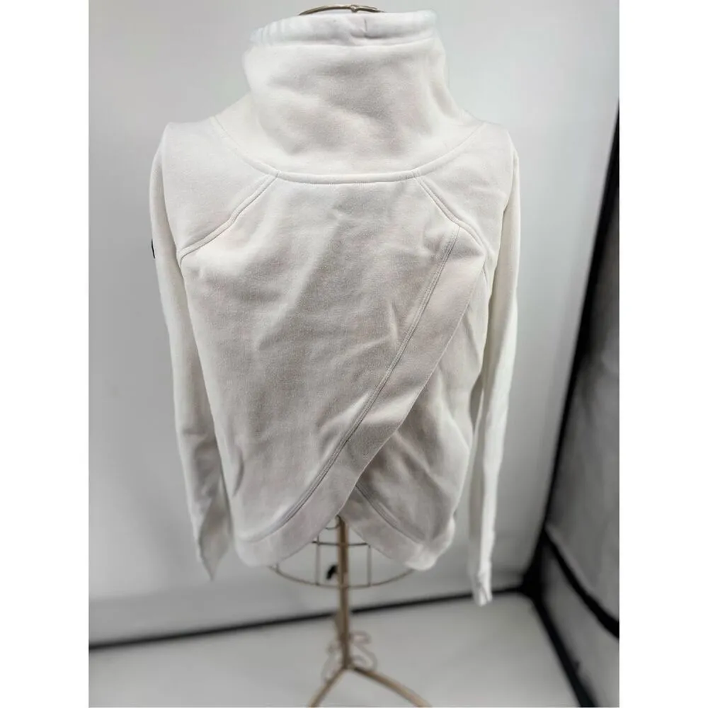 Levelwear Seattle Kraken Women’s Split Back Funnel Neck Sweatshirt Size Large White - Image 8